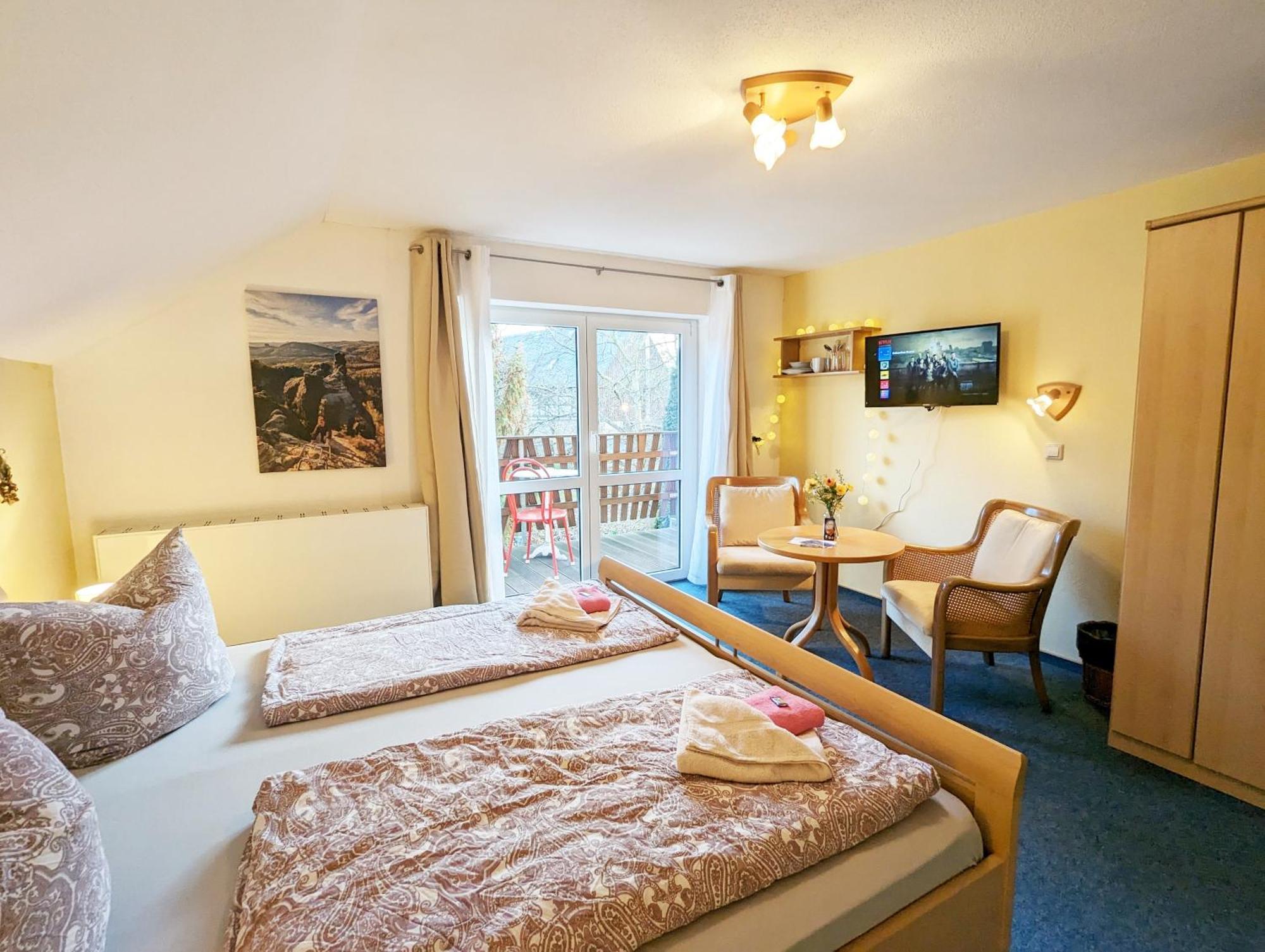 Apartament L9 - Urlaubsmagie - Balkon & Direkt Am Wanderweg Sebnitz Zewnętrze zdjęcie